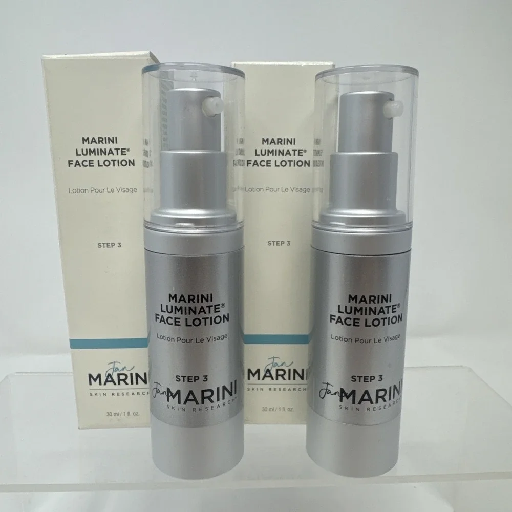2 - Jan Marini Luminate Face Lotion, 1 Oz 30 ml Skin Research NIB